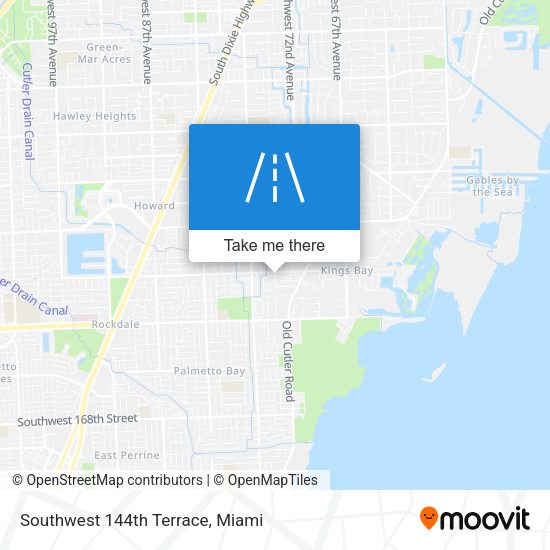 Southwest 144th Terrace map