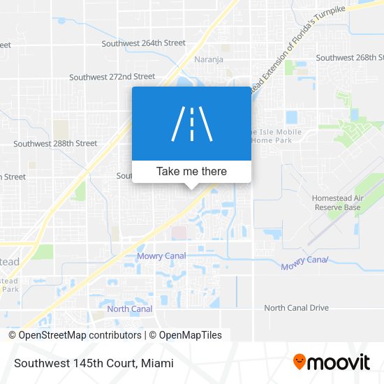 Southwest 145th Court map