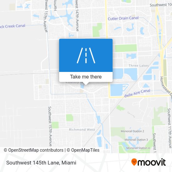 Mapa de Southwest 145th Lane