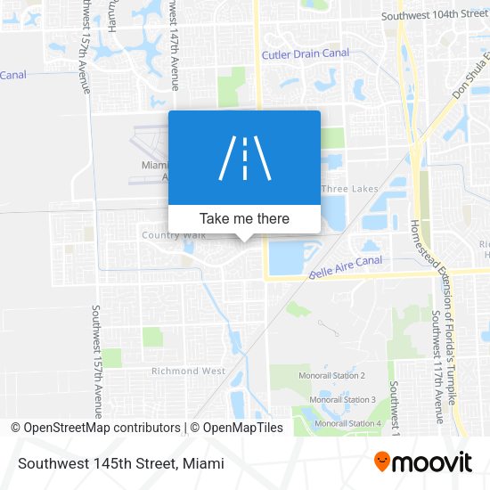 Mapa de Southwest 145th Street