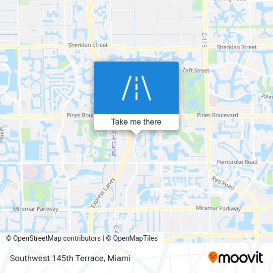 Mapa de Southwest 145th Terrace