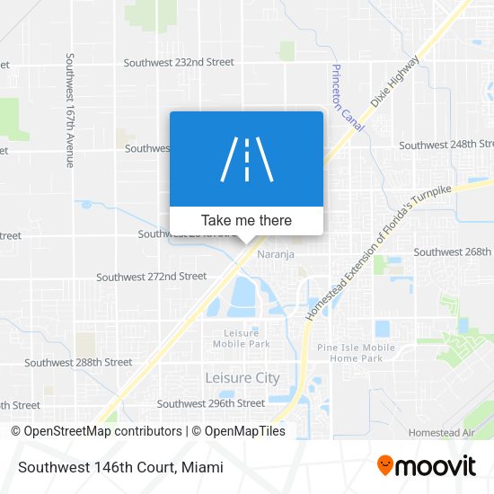 Southwest 146th Court map