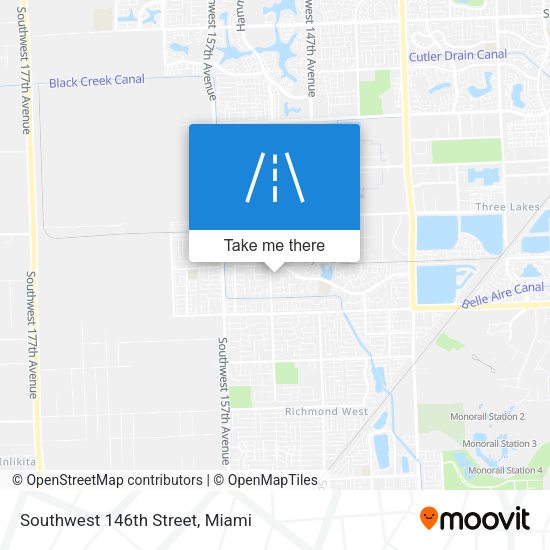 Southwest 146th Street map