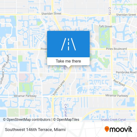 Southwest 146th Terrace map