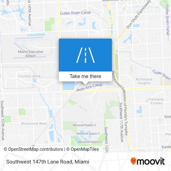 Mapa de Southwest 147th Lane Road