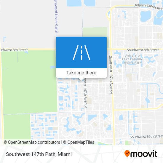 Mapa de Southwest 147th Path
