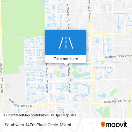 Mapa de Southwest 147th Place Circle
