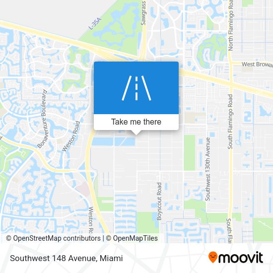 Southwest 148 Avenue map