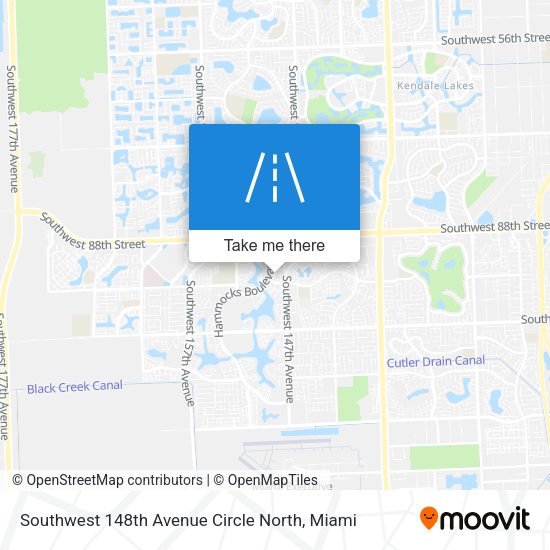 Southwest 148th Avenue Circle North map