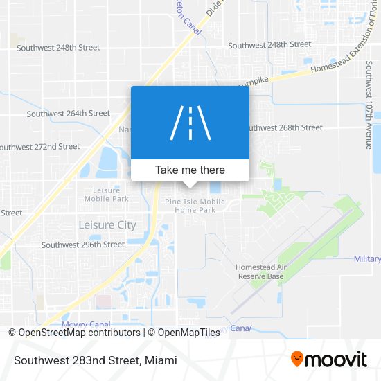 Southwest 283nd Street map