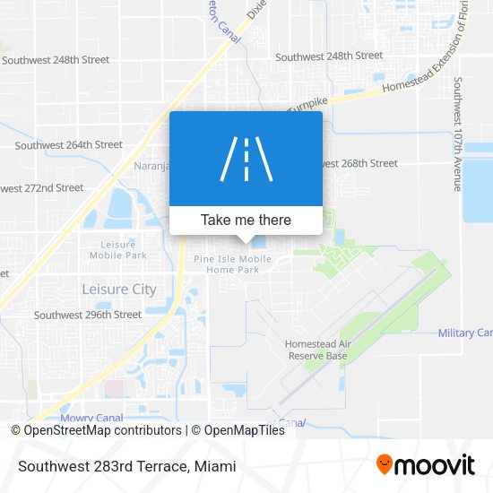 Mapa de Southwest 283rd Terrace