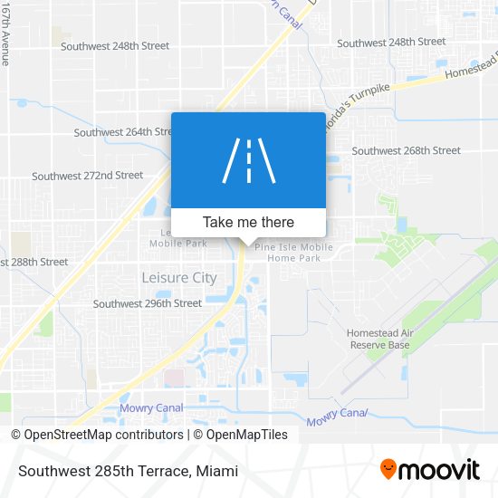 Southwest 285th Terrace map