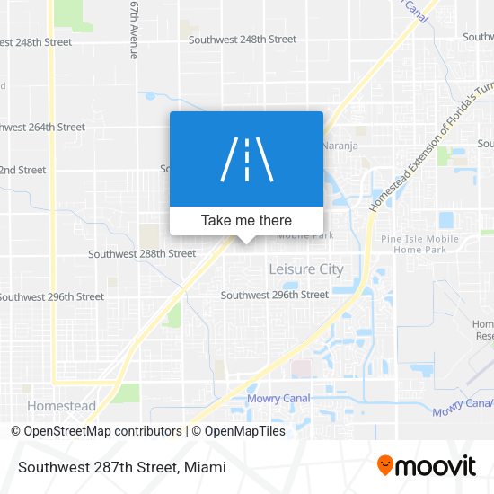 Mapa de Southwest 287th Street