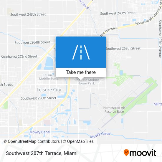 Mapa de Southwest 287th Terrace