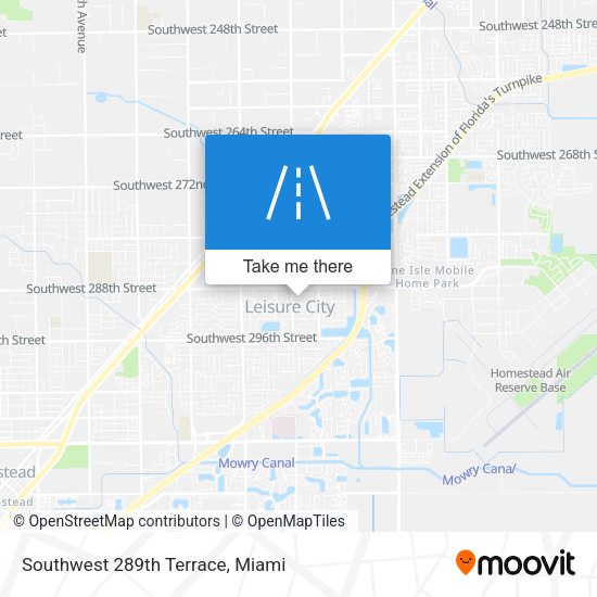 Mapa de Southwest 289th Terrace