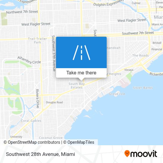 Mapa de Southwest 28th Avenue