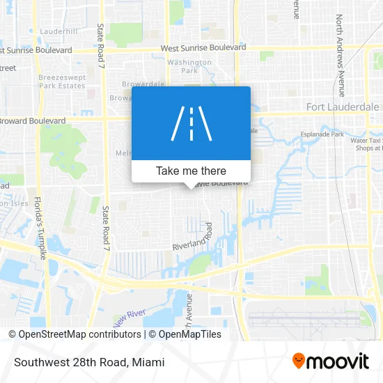 Southwest 28th Road map