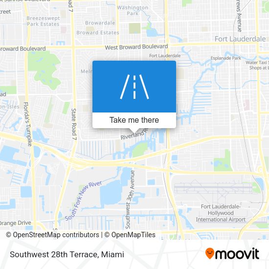 Mapa de Southwest 28th Terrace