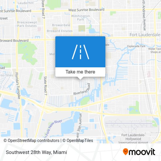 Southwest 28th Way map