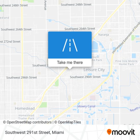 Southwest 291st Street map