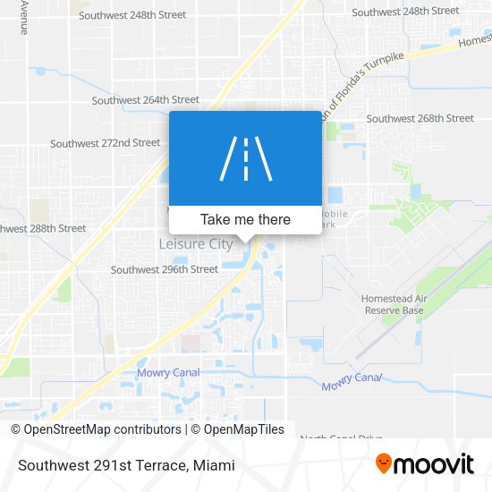 Southwest 291st Terrace map