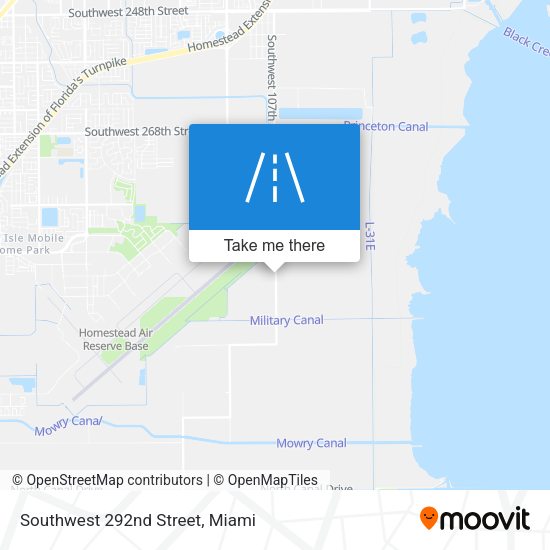 Southwest 292nd Street map