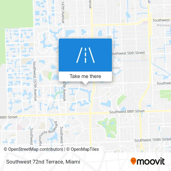 Southwest 72nd Terrace map