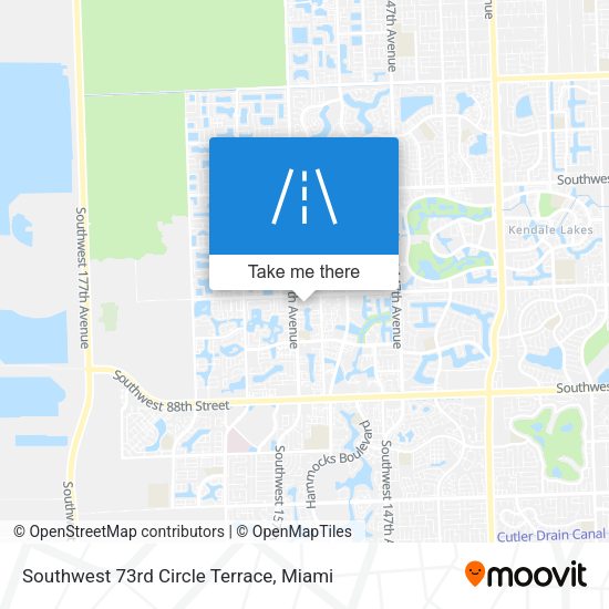 Southwest 73rd Circle Terrace map