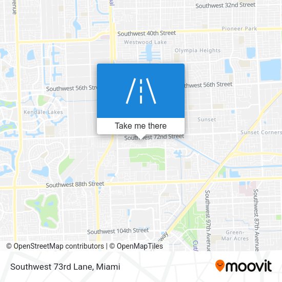 Southwest 73rd Lane map