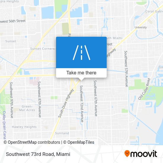 Southwest 73rd Road map