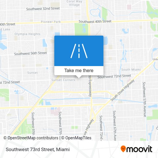 Southwest 73rd Street map