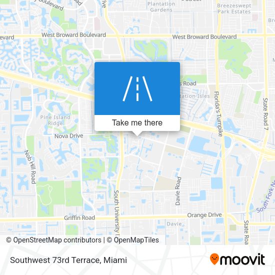 Southwest 73rd Terrace map