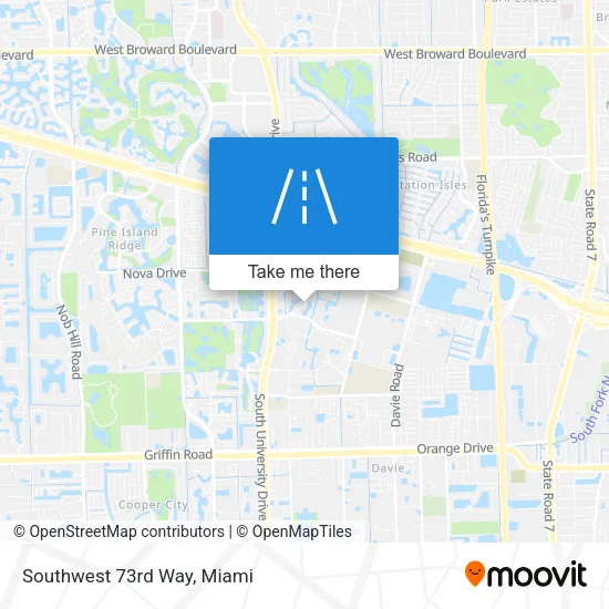 Southwest 73rd Way map