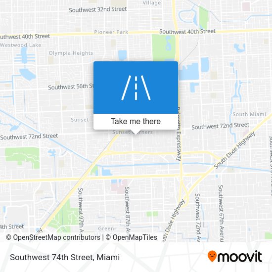 Mapa de Southwest 74th Street