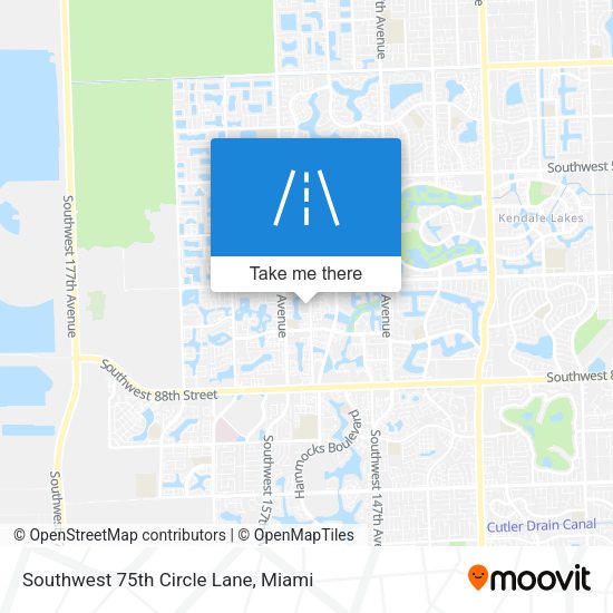 Southwest 75th Circle Lane map
