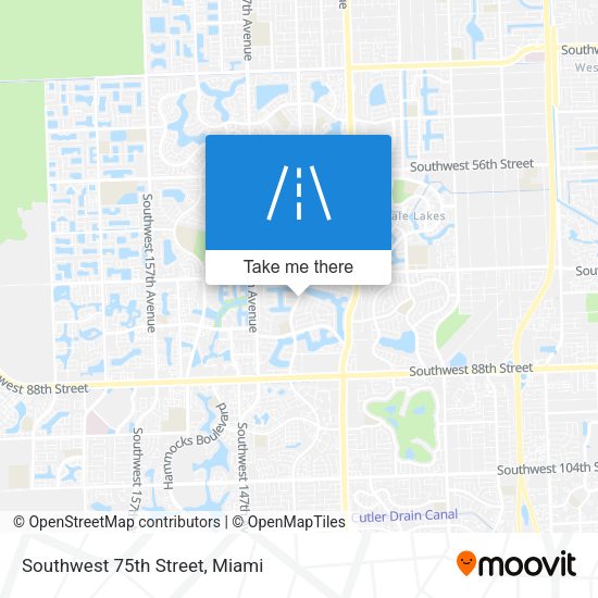 Southwest 75th Street map