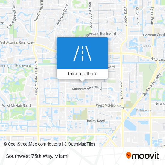 Mapa de Southwest 75th Way