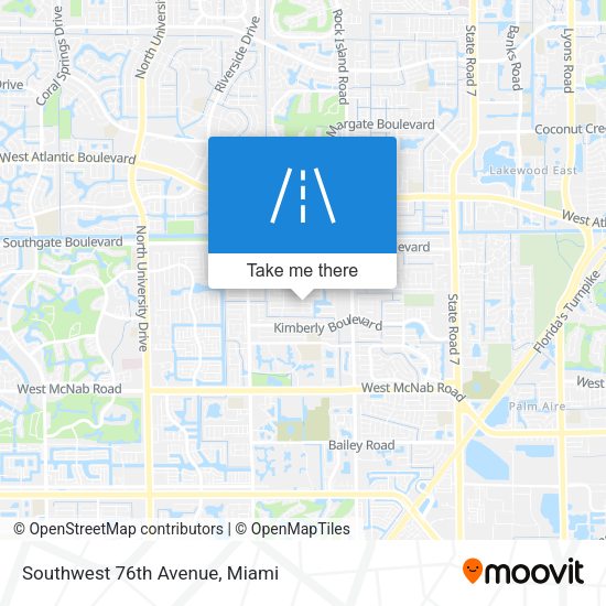 Southwest 76th Avenue map