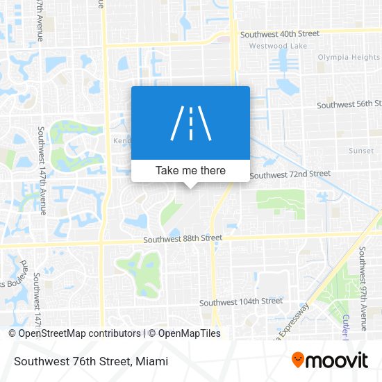 Southwest 76th Street map