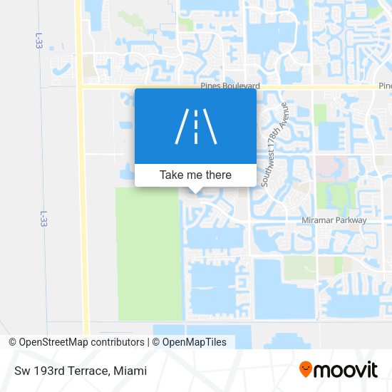 Sw 193rd Terrace map