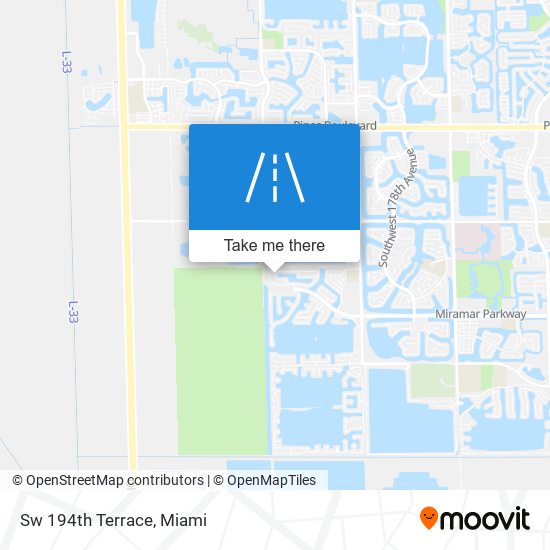 Sw 194th Terrace map