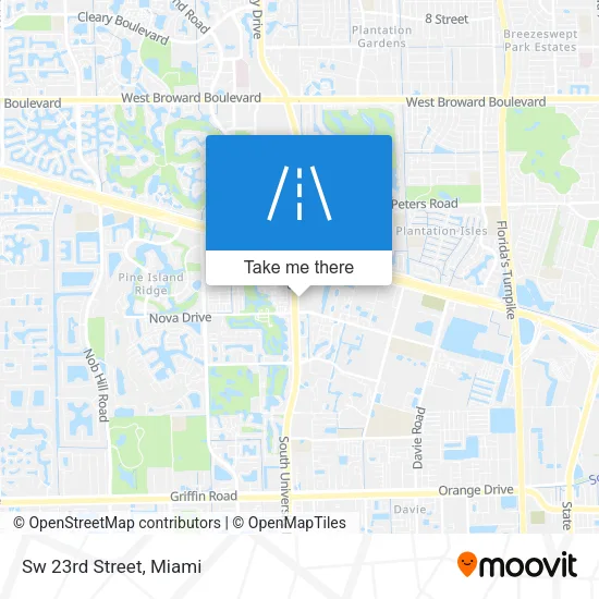 Sw 23rd Street map