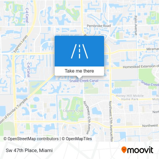 Sw 47th Place map
