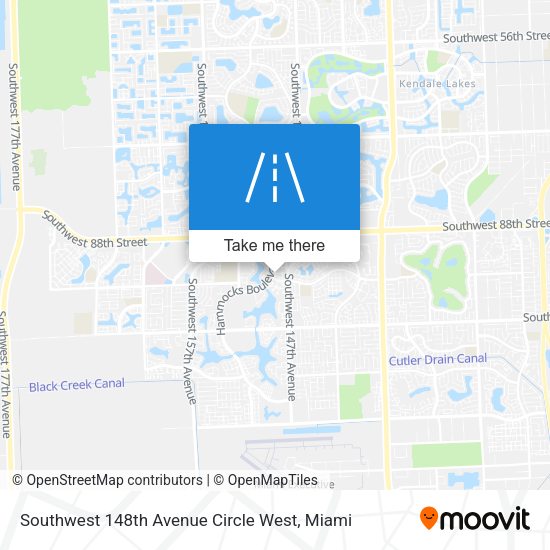 Mapa de Southwest 148th Avenue Circle West