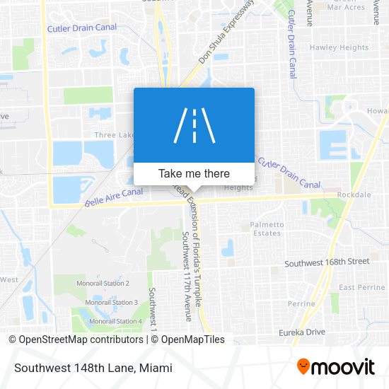 Mapa de Southwest 148th Lane