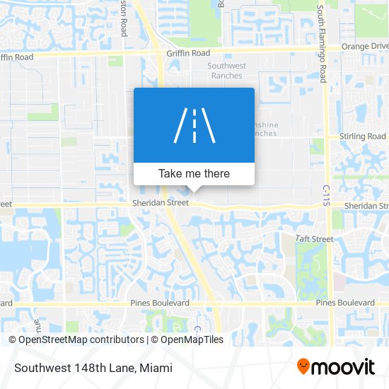 Mapa de Southwest 148th Lane