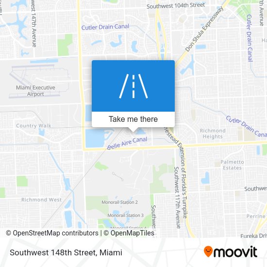 Southwest 148th Street map