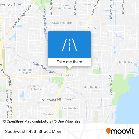 Southwest 148th Street map