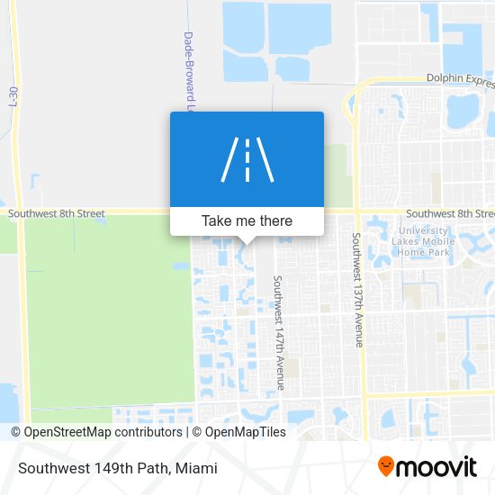 Southwest 149th Path map