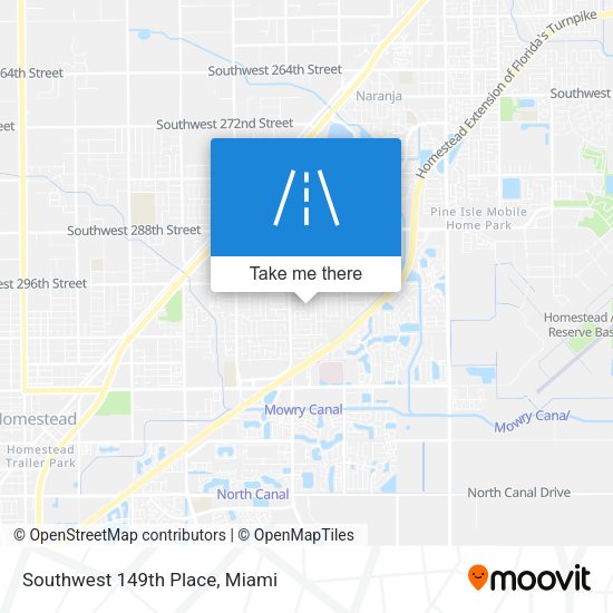 Southwest 149th Place map